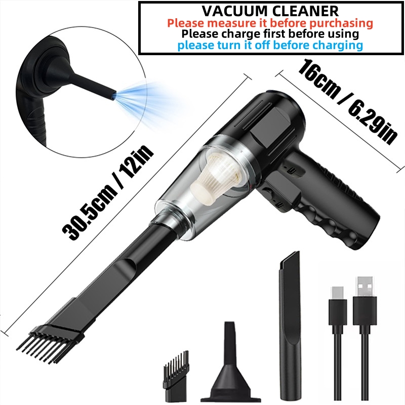 Compact Car-Friendly Vacuum with High Efficiency Filtration System