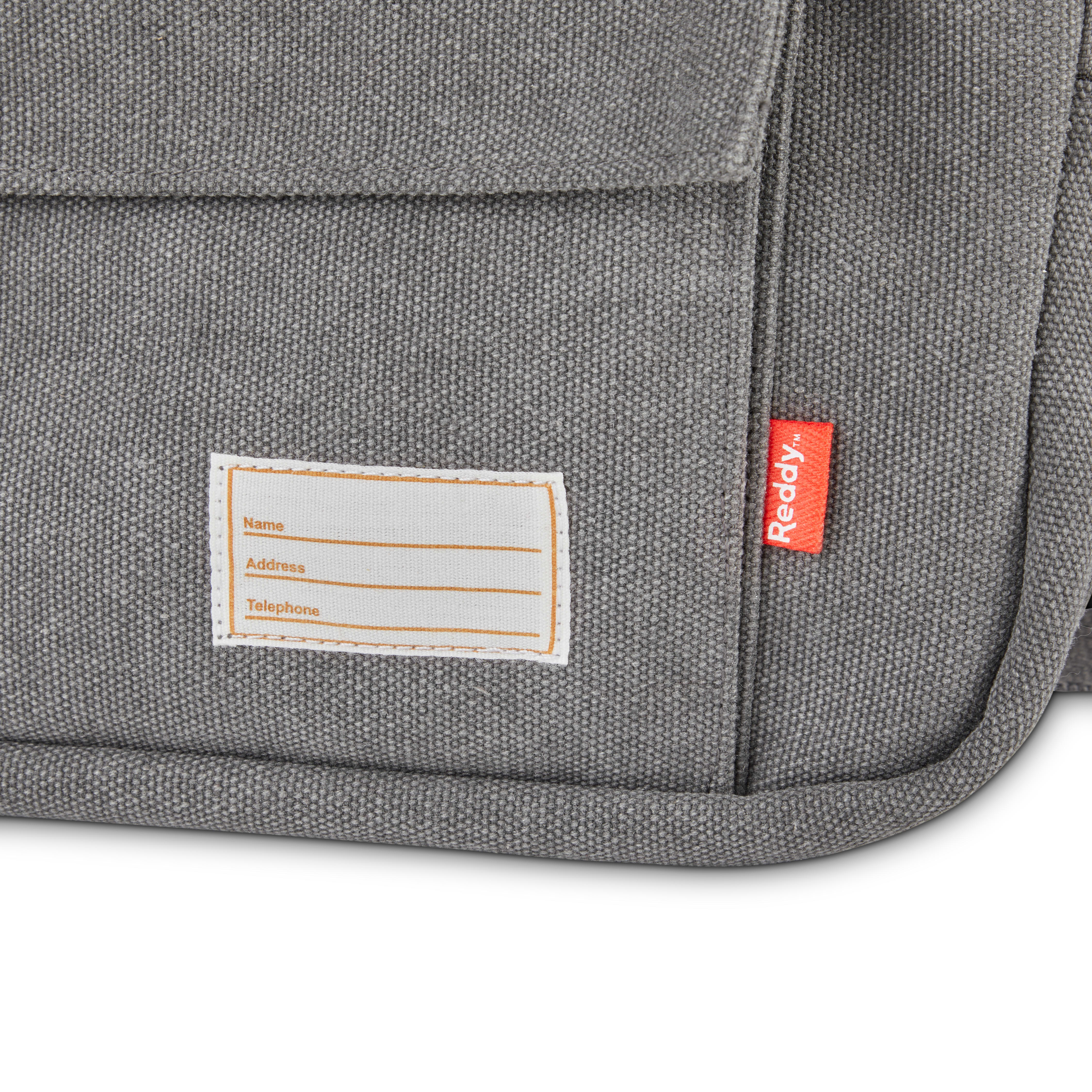 Reddy Grey Washed Canvas Dog Saddle Bag, Medium