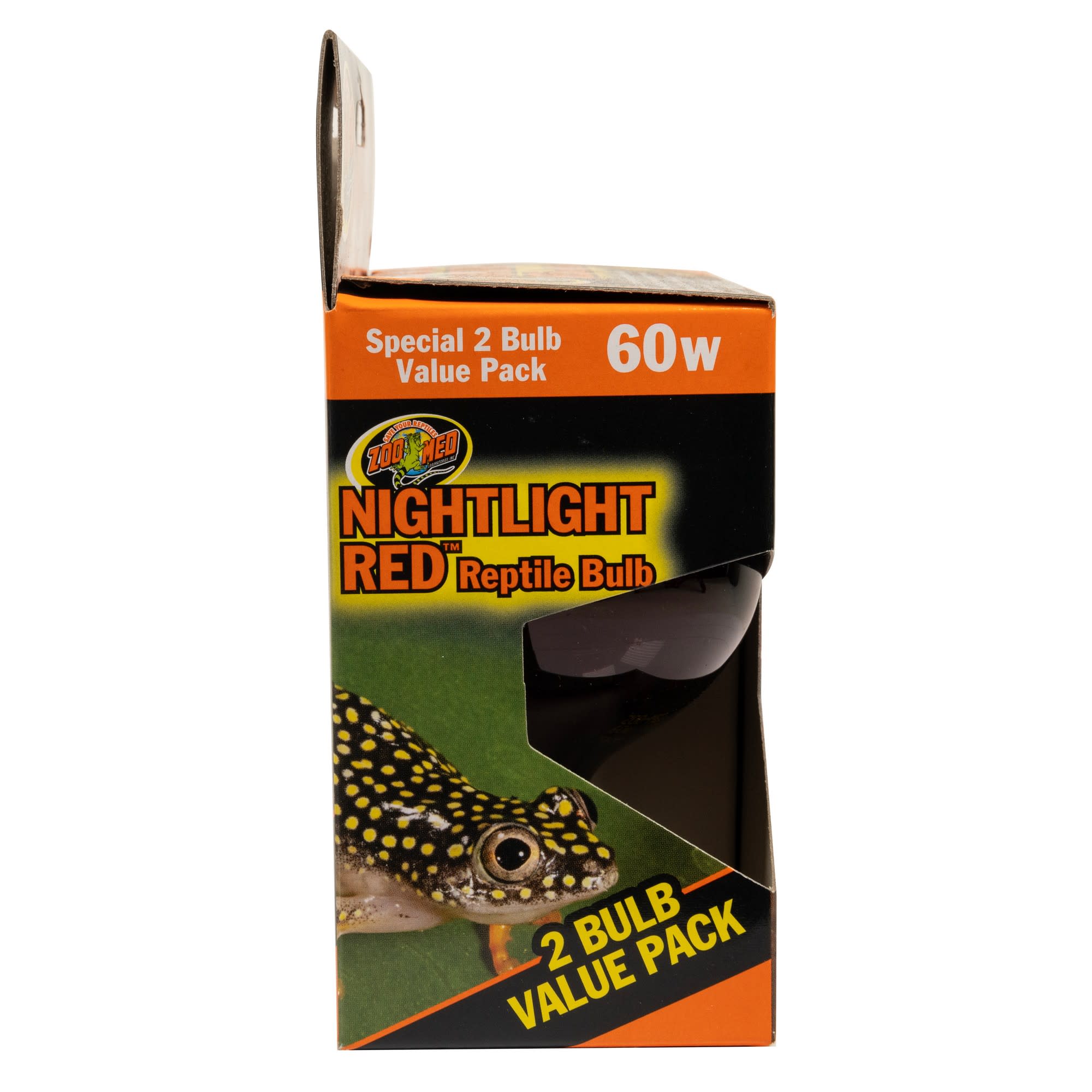 Zoo Med Nightlight Red Bulb for Reptiles, 60 Watts, Pack of 2