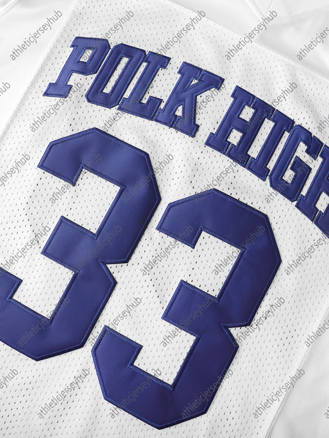 POLK HIGH #33 BUNDY Football Jersey Mens Outdoor American Clothing Soccer Tops Married With Children TV Sewing Jerseys Blue