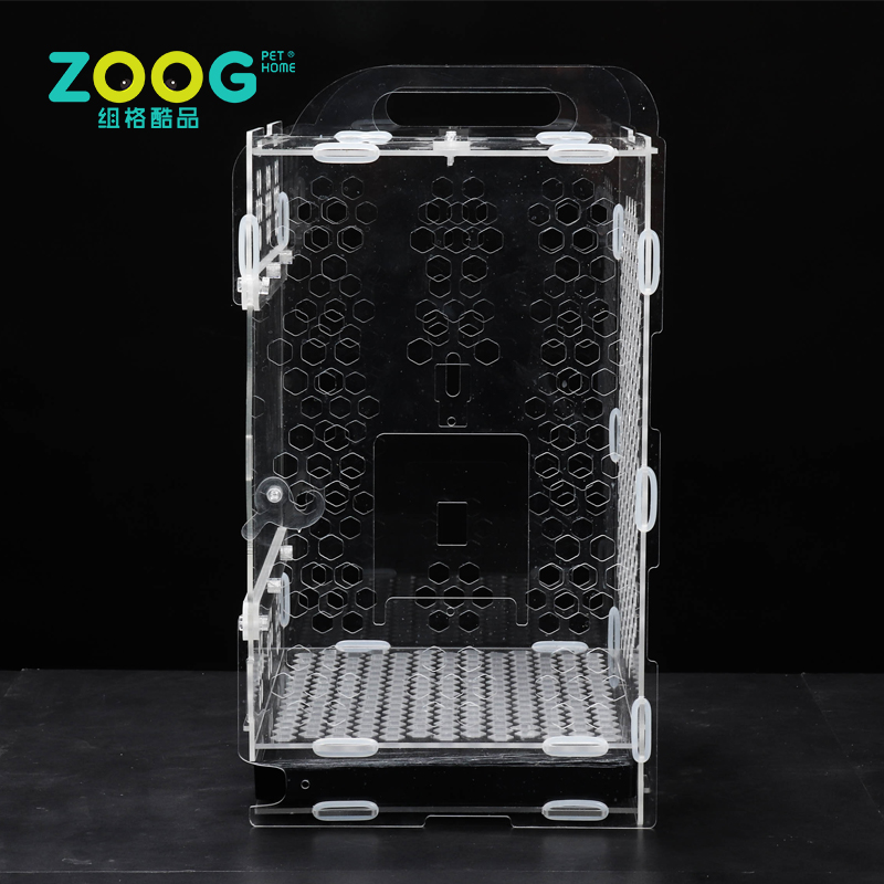 Fashion design rectangle clear pet container best bird cages