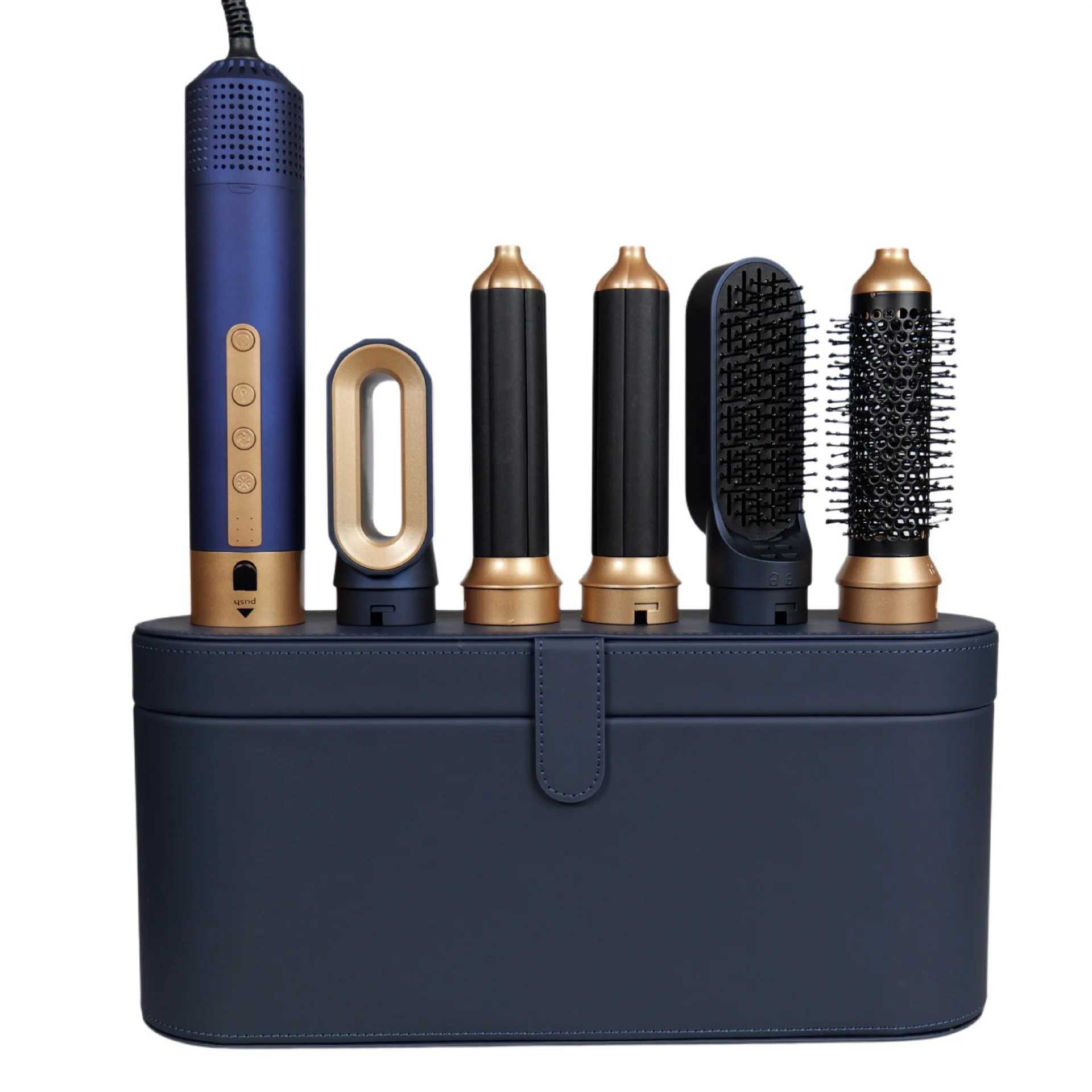 High speed 5 in 1 curling iron hot air comb multifunctional hair dryer automatic curling iron 5 in 1 hair styling toolXJ241125