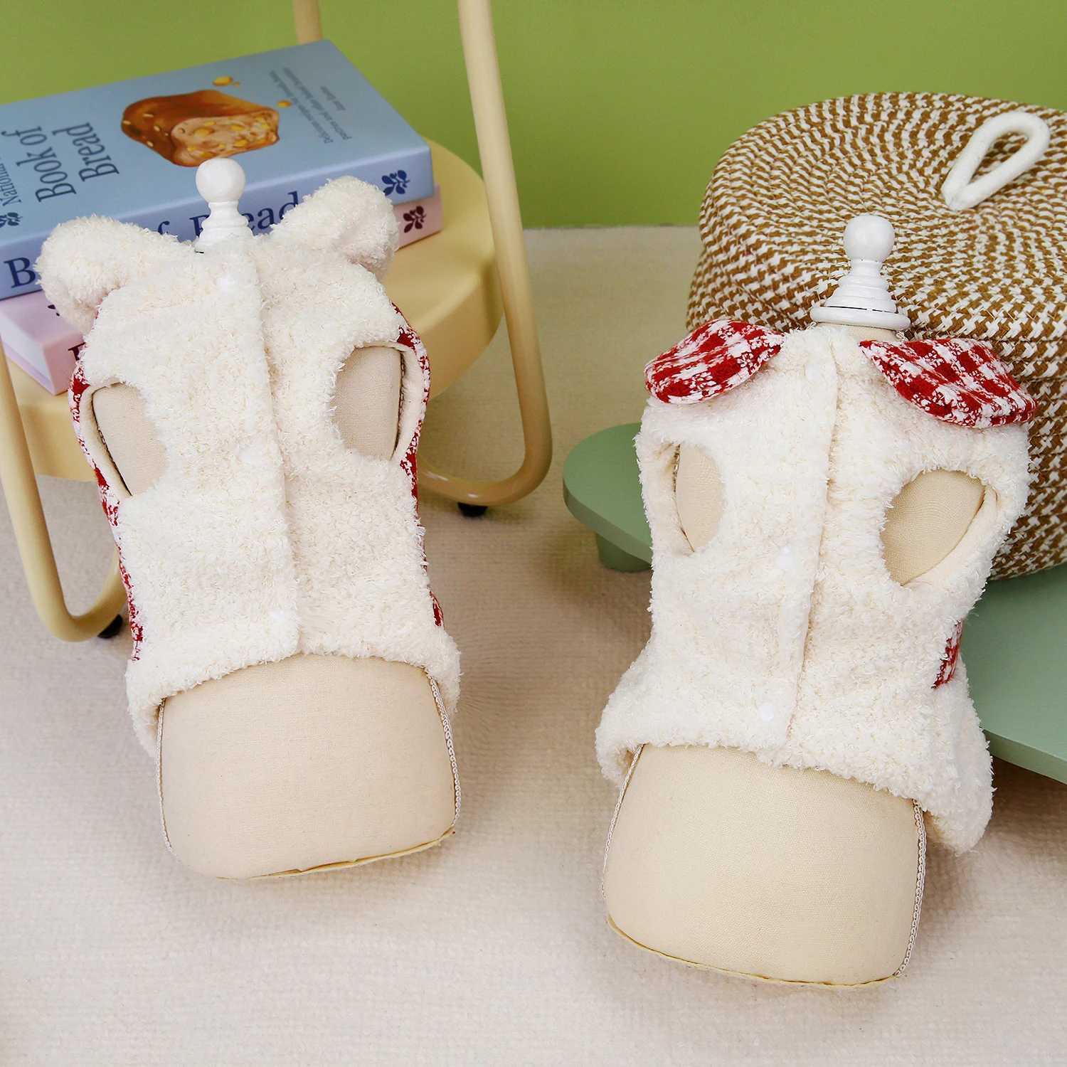 Autumn Winter Dog Clothes Plaid Couple Dog Jacket Puppy Dress Small Dog Chihuahua Costume OutfitsXJ241125