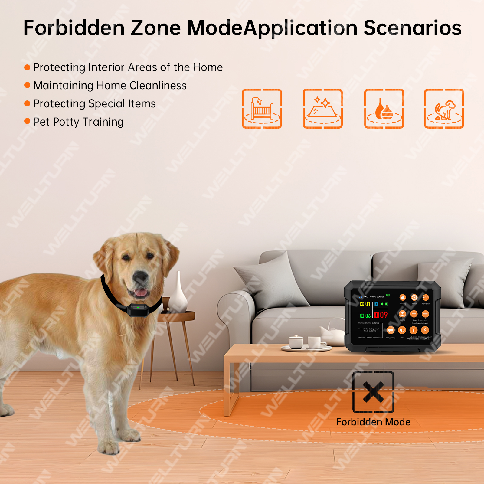 Patented New Design 10-120 FT Electric Dog Collar Fence System Indoor Outdoor Wireless Dog Fence Shock Pet Training Supplies