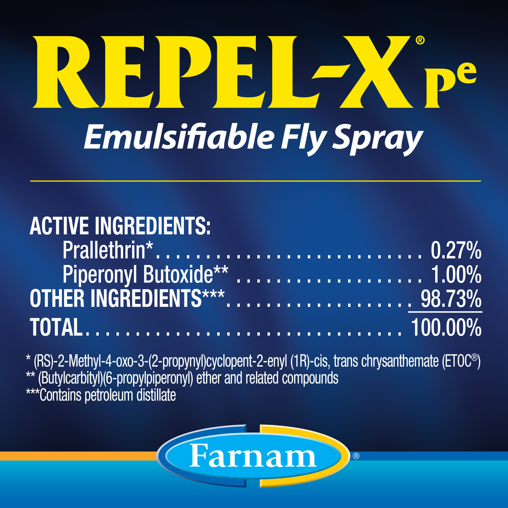 Farnam Repel-X Pe Emulsafiable Fly Spray for Horses, 32 fl. oz.