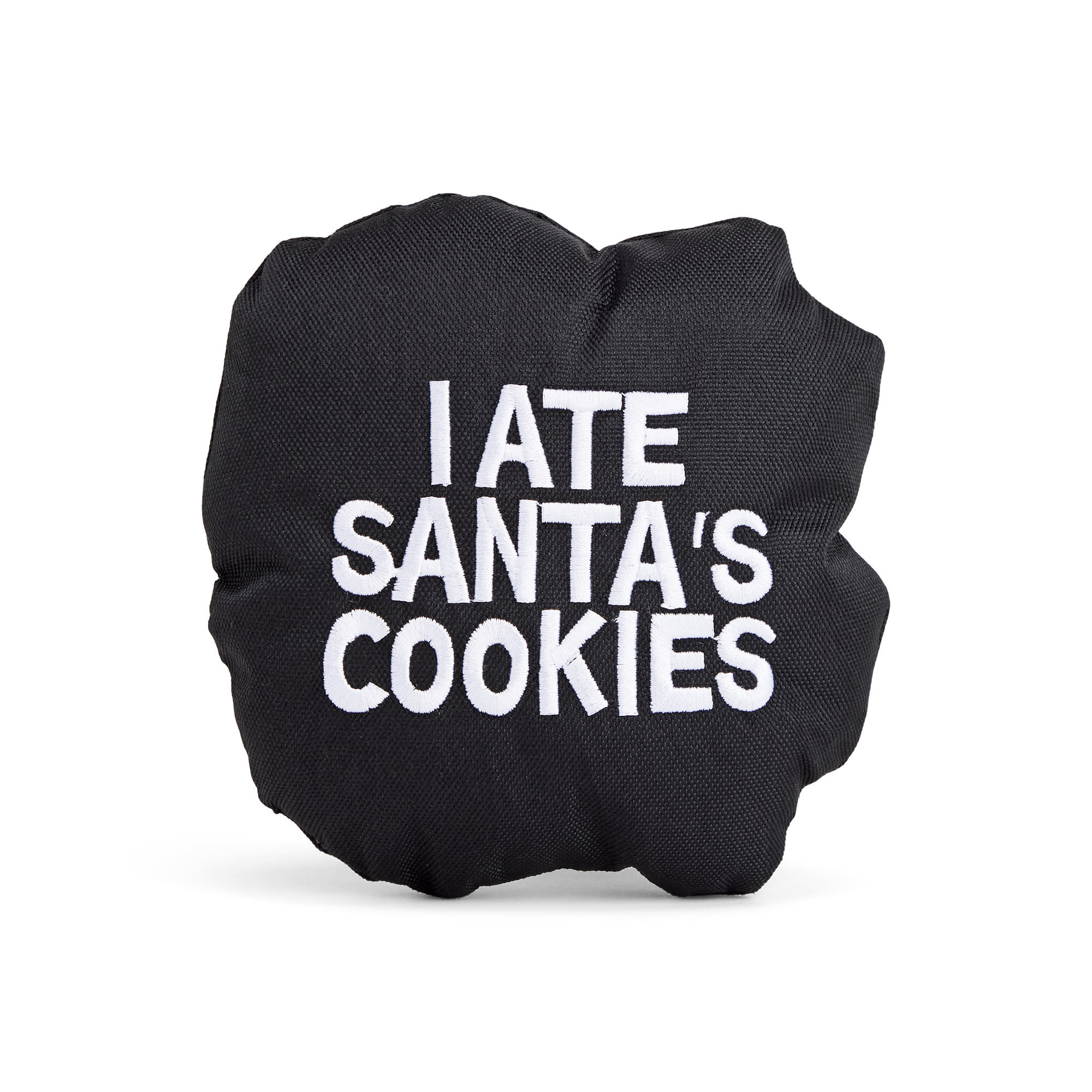 Merry Makings Plush "Cookies" Coal Dog Toy, Small