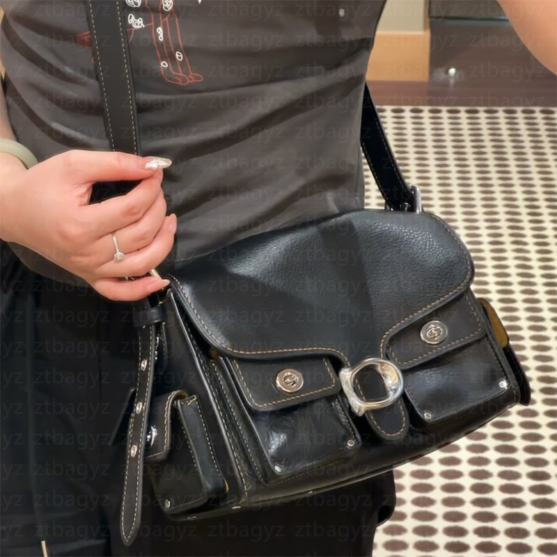 Leather Bags Women's Crossbody bags Shoulder bag Fashion Designer bag Trendy with Box Ladies' motorcycle bag coachhandbag