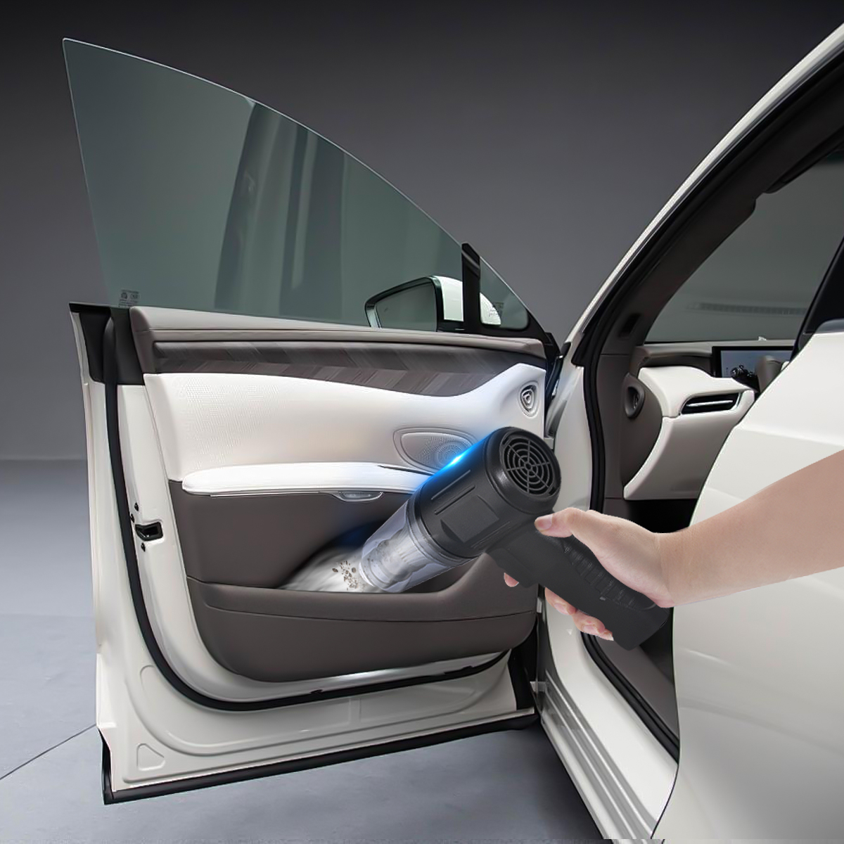 Durable Handheld Auto Vacuum with Quick Accessories for Easy Detailing