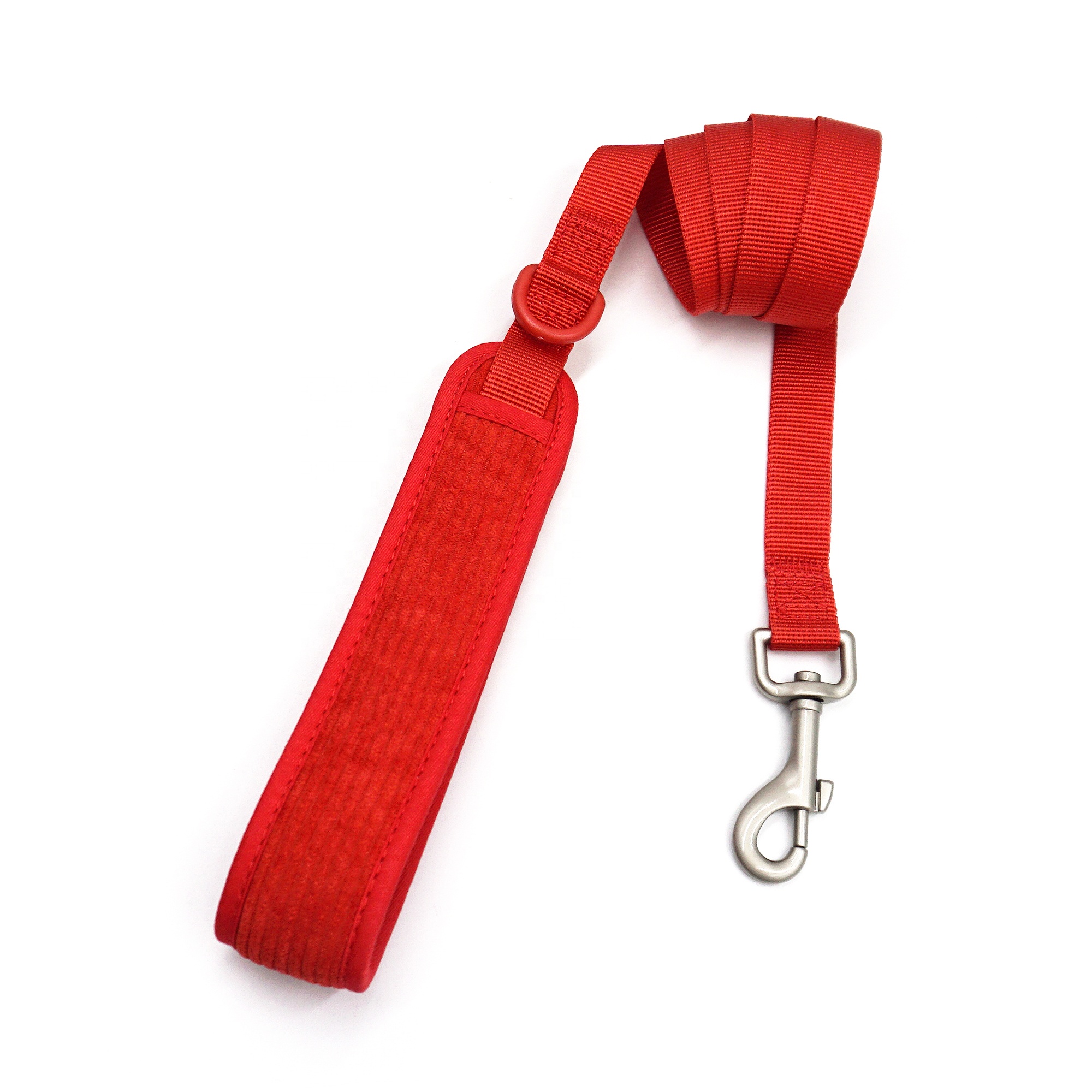 New pet products 2024 high quality corduroy dog pet collars leashes harnesses luxury dog poop bag holder soft nylon dog collar