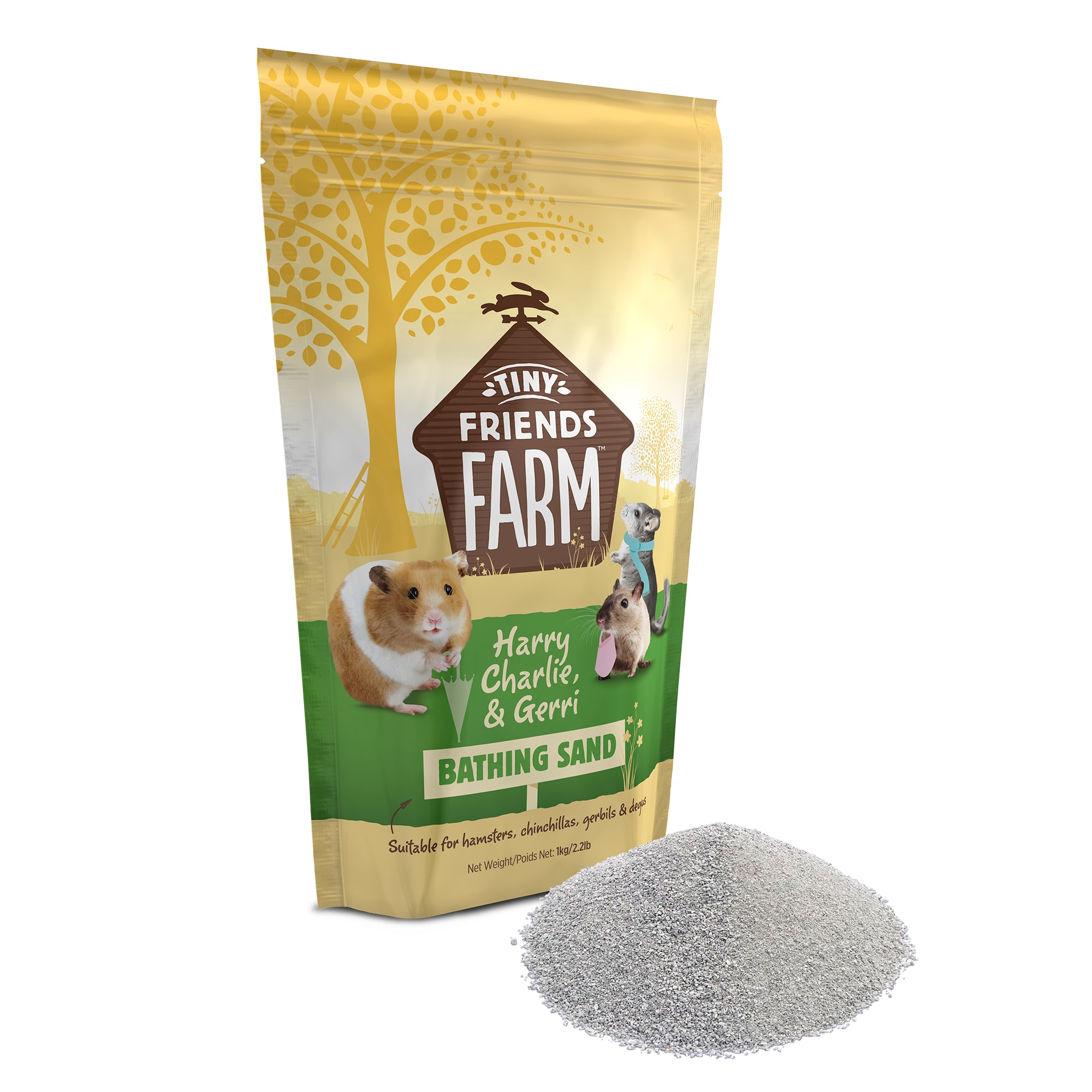 Tiny Friends Farm Small Animal Bathing Sand, 2.2 lbs.