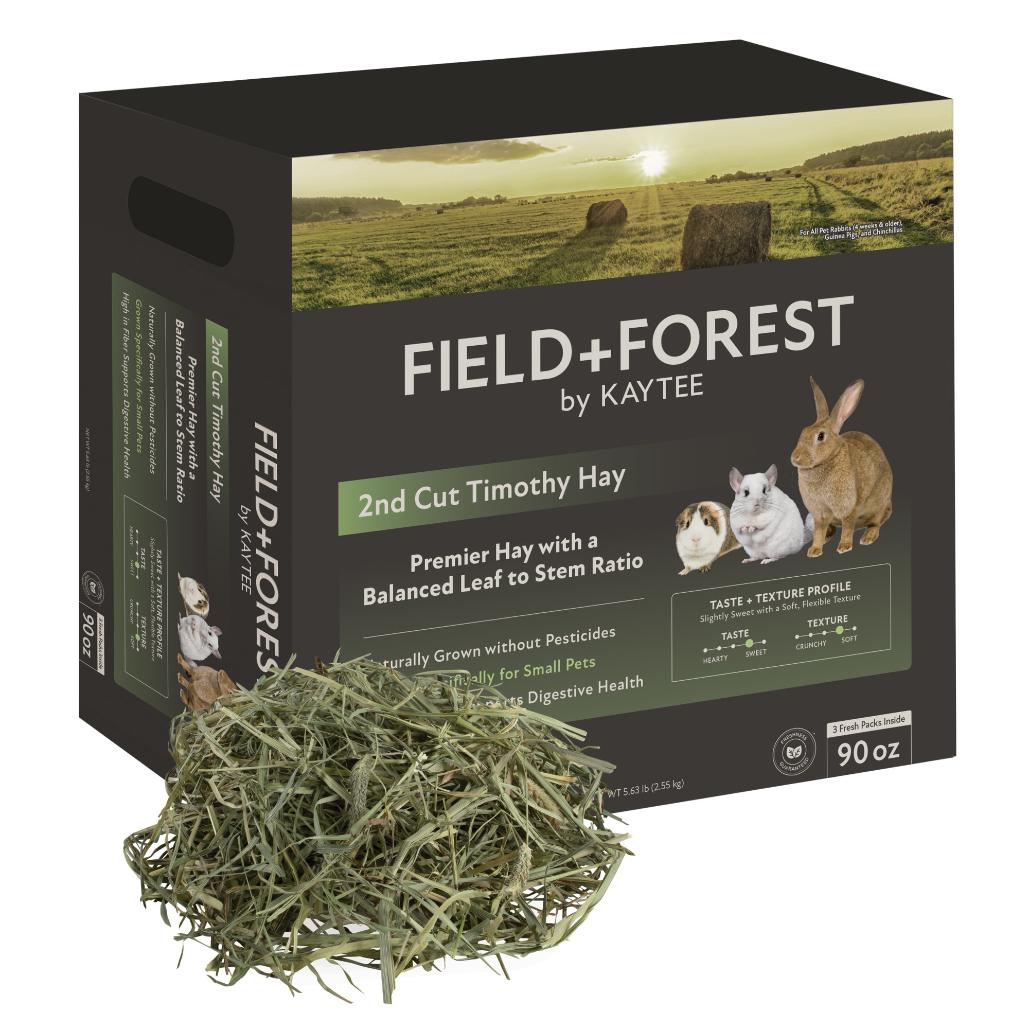 Kaytee Field+Forest 2nd Cut Timothy Hay for Rabbits & Small Animals, 90 oz.