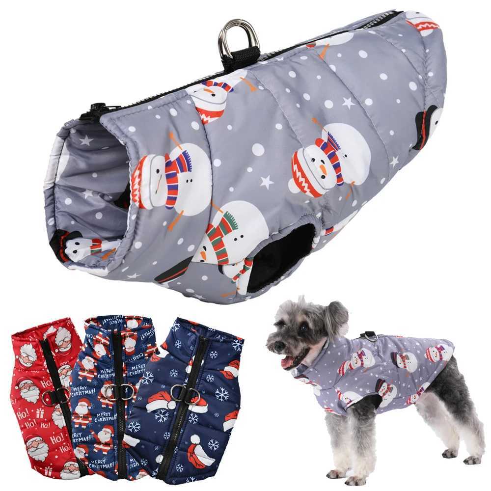 Christmas Clothes For Small Medium Dogs Jacket Cats Vest Winter Warm Coat New Year Festival Costume Puppy Apparel Pet OutfitsXJ241125