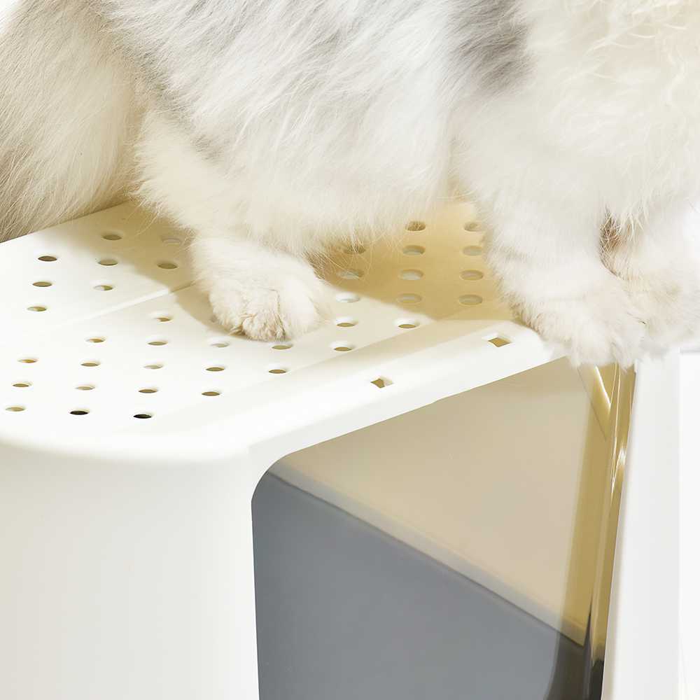 2024 Pet Self Cleaning Cat Litter Box Accessories Fully Enclosed Large Cat Litter Toilet Compact Litter Tray Box for Cats
