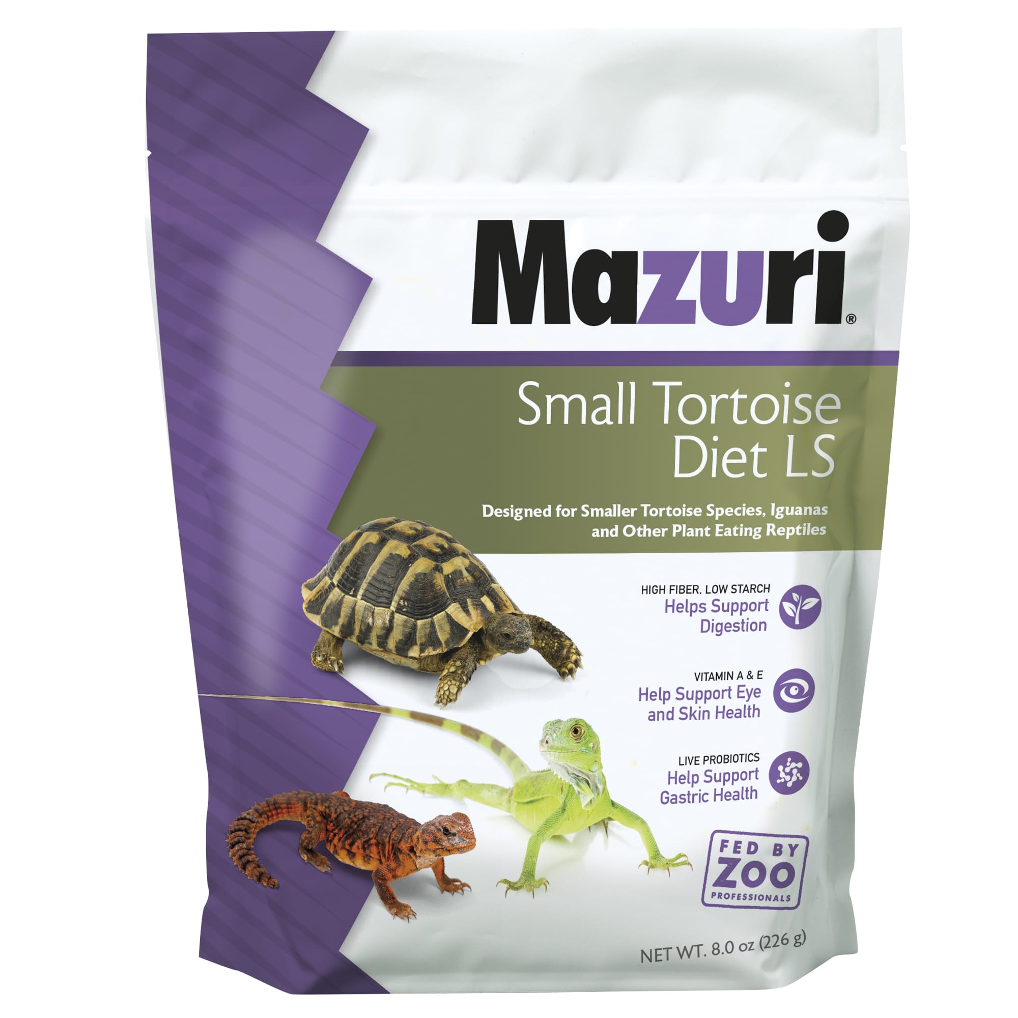 Mazuri Small Tortoise Diet LS Food, 8 oz.