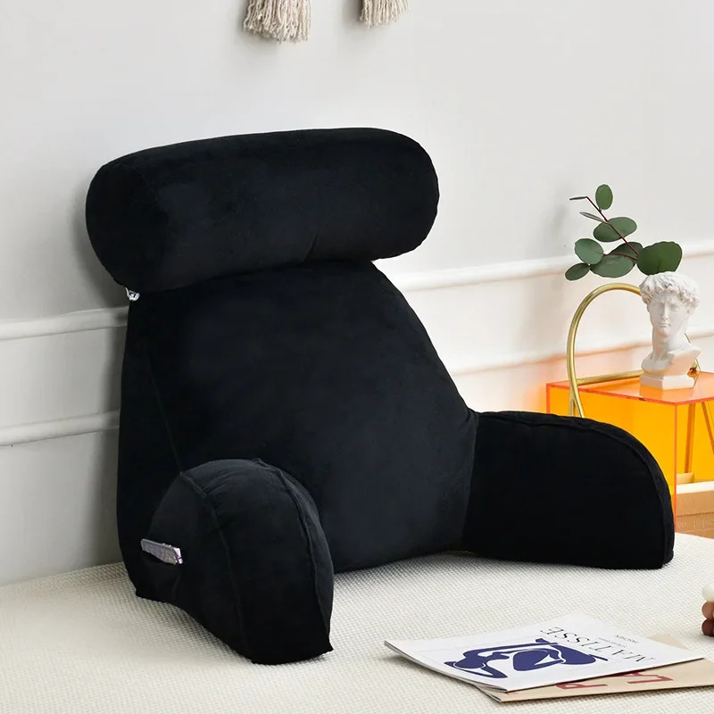 Ultra Soft Memory Foam Reading Pillow Office Sofa Bedside Back Cushion Bed Lumbar Support Cushions Backrest Backs Rest 241125