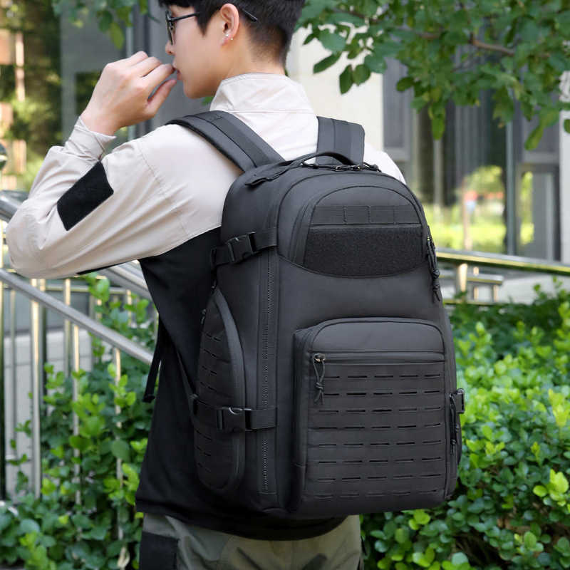 New Outdoor Large Capacity Tactical Backpack Multi functional Backpack Hiking, Camping, Leisure Bag Computer Bag 241125