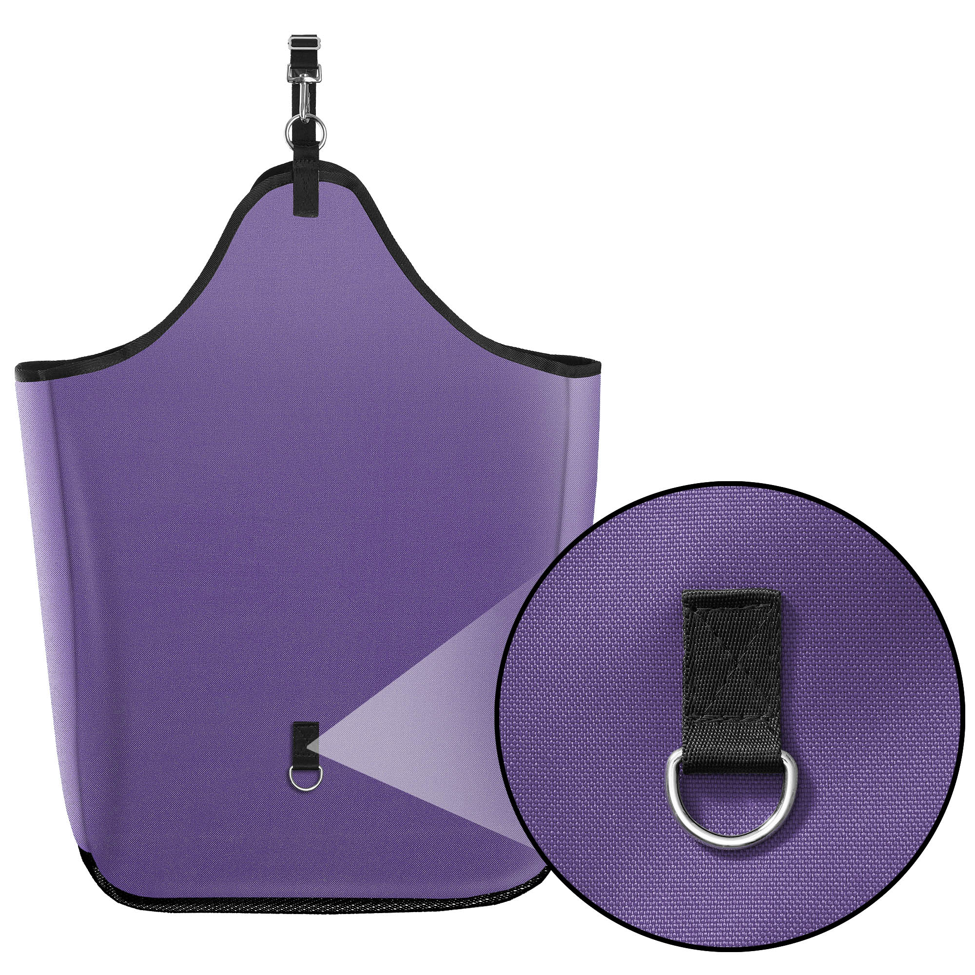 SmithBuilt Purple Horse Feeder Hay Bag Tote, Large