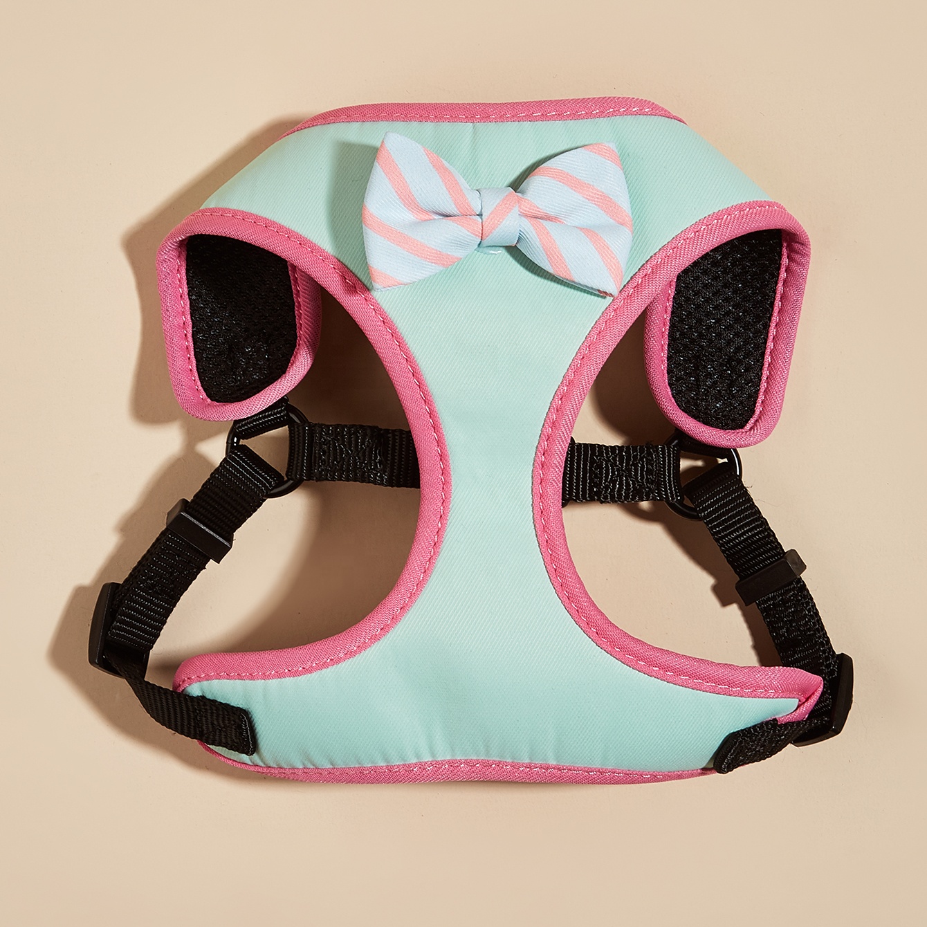 MIDEPET Pet Product Top Sellers Supplier Fashion Designer Adjustable Outdoor Plain Dog Harness Cute Bow Decoration Pet Harnesses