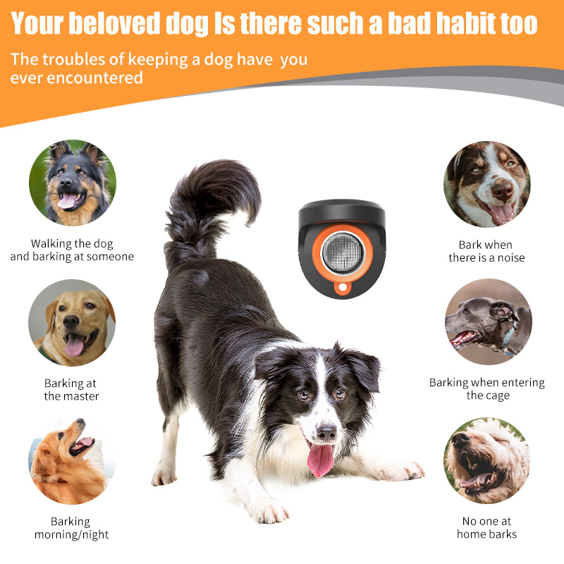Factory Wholesale 2 Modes Ultrasonic frequency Dog Barking Stopper Animal Control led ultrasonic dog repeller