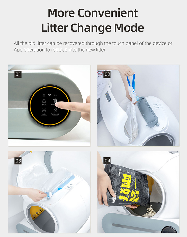 OEM Premium Quality Smart Automatic cat litter box self cleaning