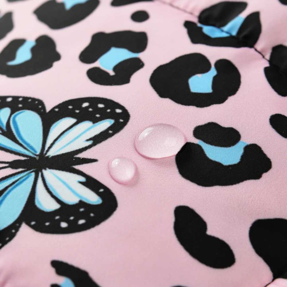 Dog Clothes For Small Dogs Cats Winter Soft Puppy Jacket With High Collar Waterproof Yorkshire Pug Vest Leopard Print Pet CoatXJ241125
