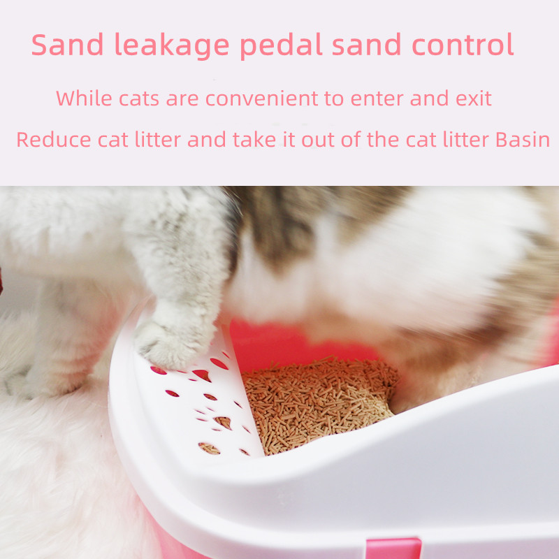 Pets Products Semi-closed Anti-Splash cat Toilet With Shovel Cat Litter Box