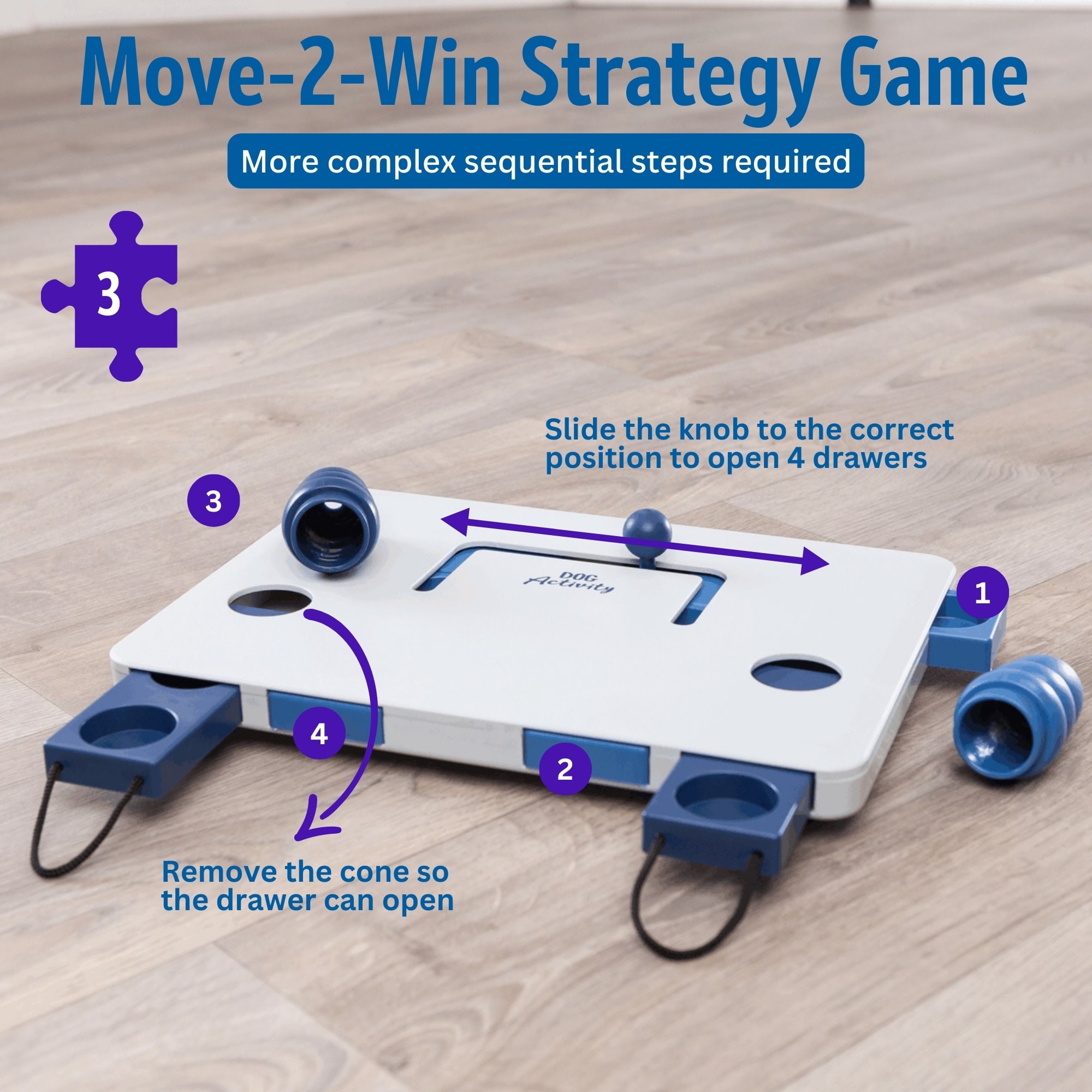 TRIXIE Activity Move 2 Win Dog Toy, 13.25" L X 5" W X 2.25" H