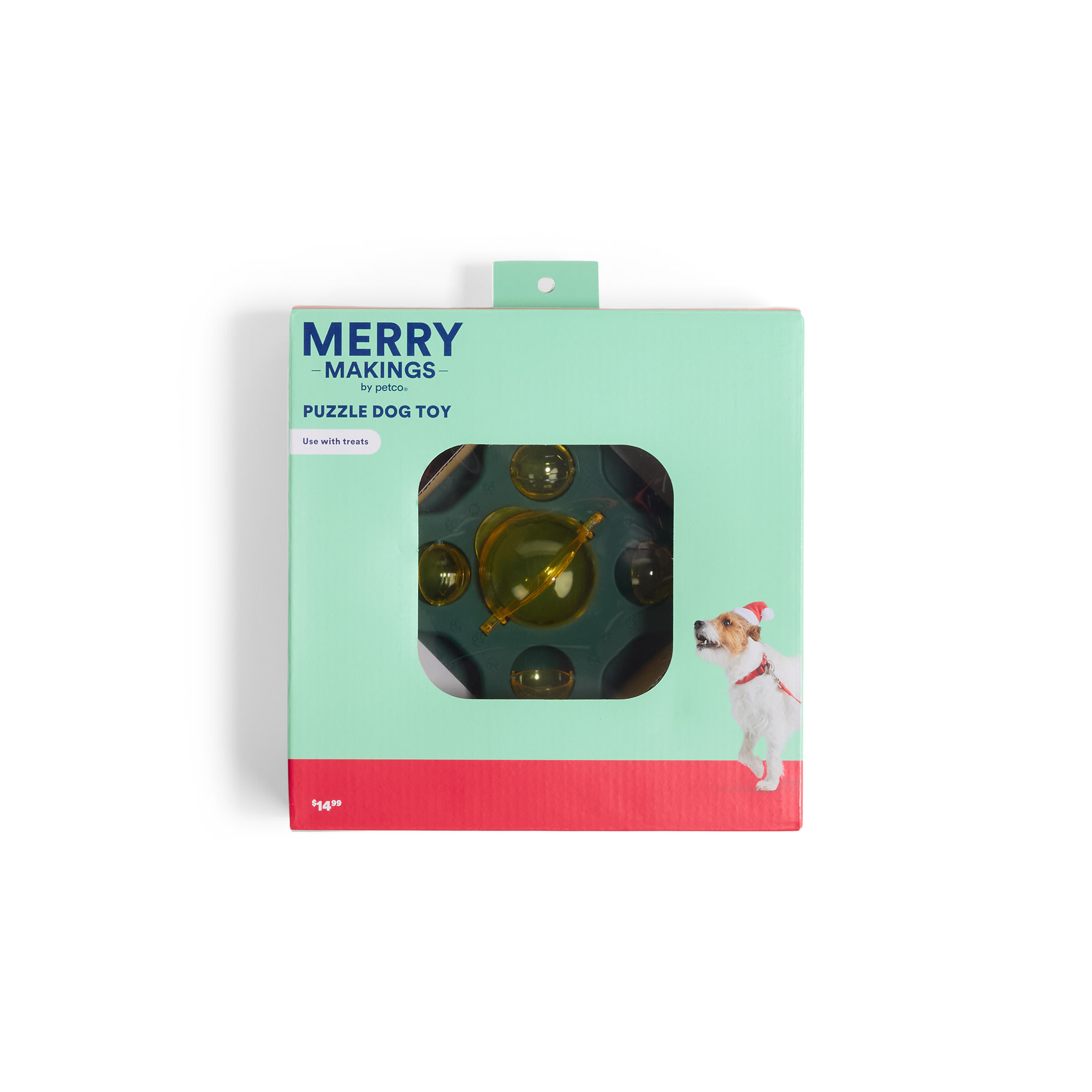 Merry Makings Holiday Puzzle Dog Toy, Small