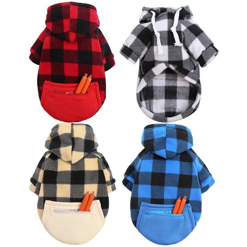 Winter Warm Pet Dog Clothes Soft Wool Dog Hoodies Outfit For Small Dogs Chihuahua Pug Sweater Clothing Puppy Cat Coat JacketXJ241125