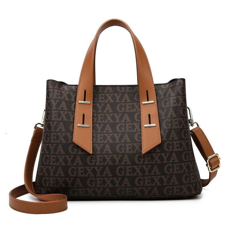 Ladies' Handbag With High-End Feel, Large Capacity Shoulder Fashionable Contrasting Color Commuting Bag, Simple Crossbody Bag
