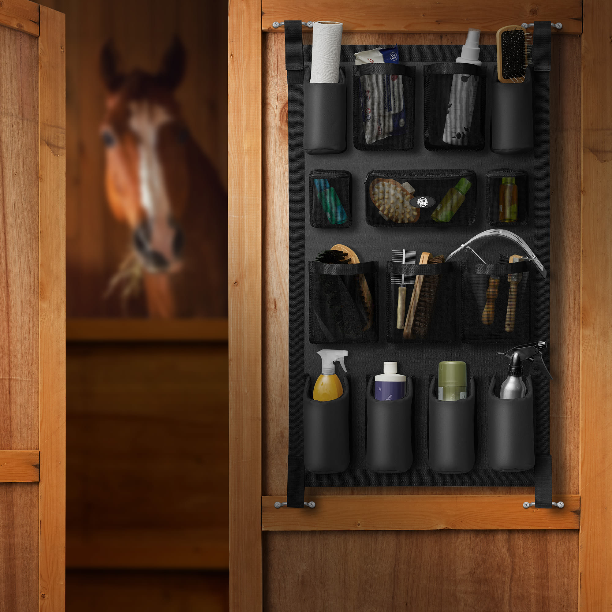 SmithBuilt Black Horse Trailer Large Grooming Bag