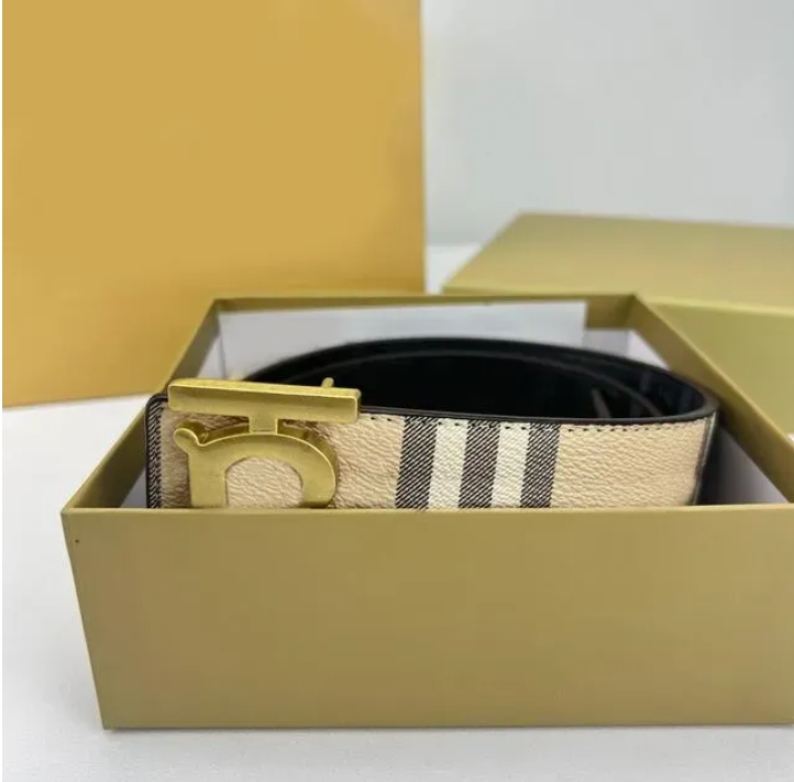 Designer belt Fashion leather men's automatic buckle belt letter buckle brand belt senior belts for women designer cinture width 3.8cm striped double sided BOX AAAAA