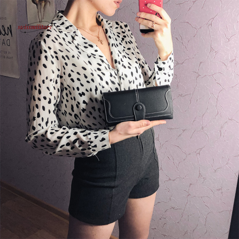 Long Women's Wallet European and American Retro Large Capacity Women's Zipper Handbag#25 swissmilitary