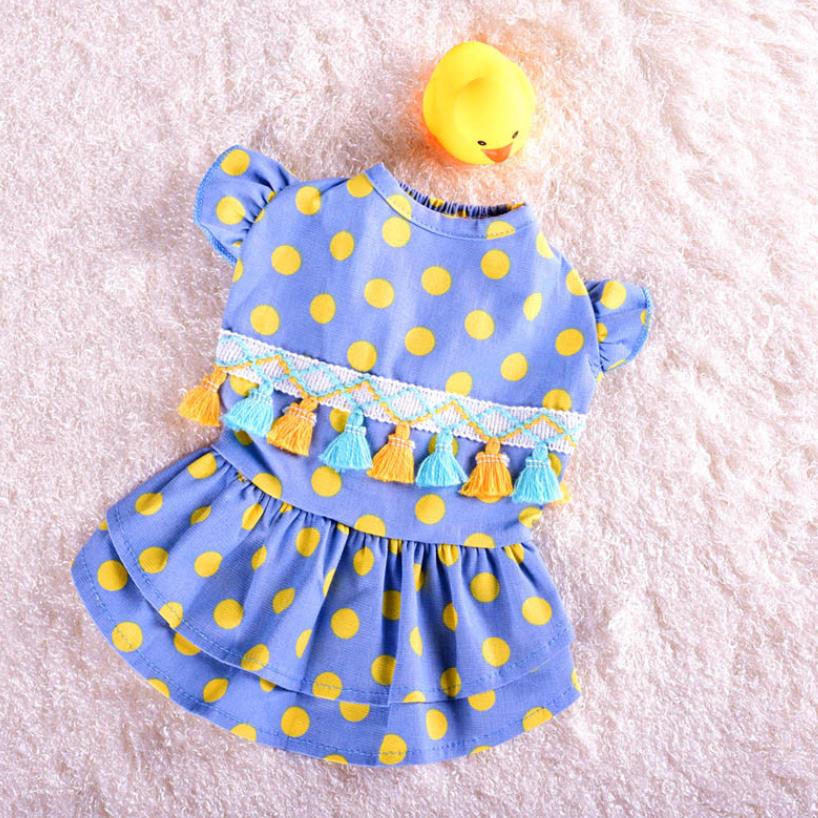 Summer Pet Clothes Dog Dress For Summer Princess Dog Wedding Dresses York Clothes For Dogs Skirts Pet Cat Dress