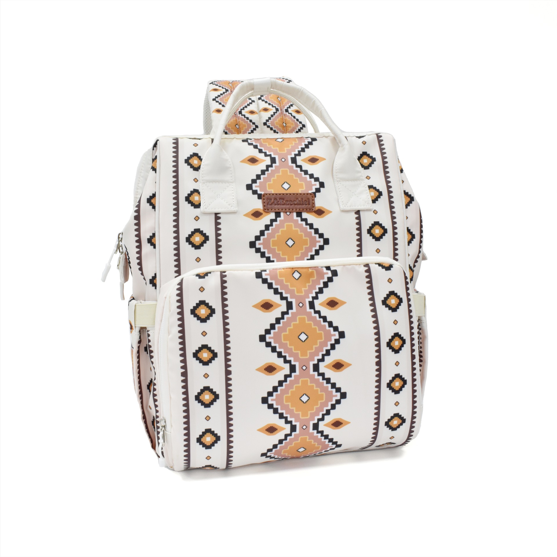 Spot Amazon selling Bohemian ethnic style retro diaper bag backpack backpack multi-functional baby girl