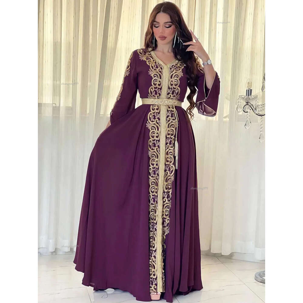 Eid Muslim Party Dress for Women Abaya Emboridery Jalabiya Morocco Dresses Abayas Kaftan Abaya Islam Vestidos Arab Long Robe 240229