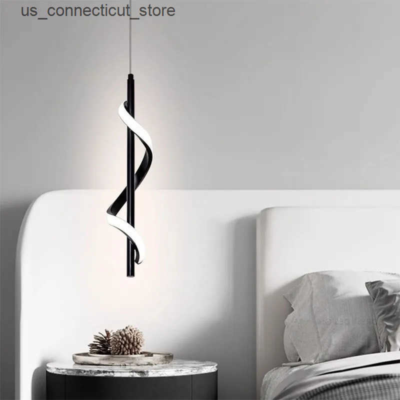 Pendant Lamps Lustre Bedside Rotating Chandelier Pendant Lights Lampara Colgante Techo Luminaire Suspendu Quarto Casal Chambre Kroonluchters L240910