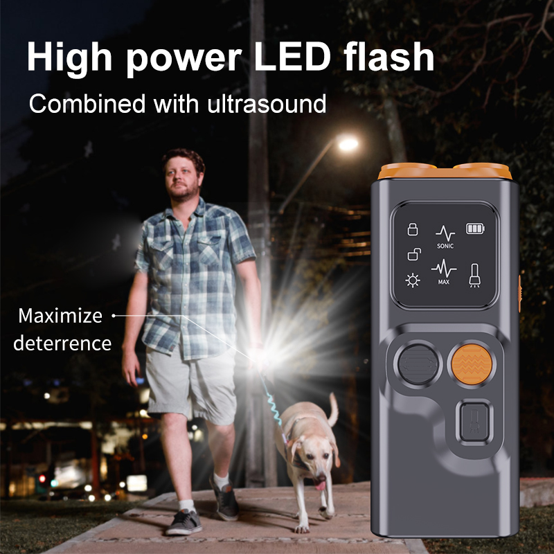 Hot Sell Portability Ultrasonic Dog Repeller Anti Barking Device Handhold Ultrasonic Dog Bark Control Device For Dogs