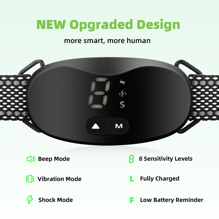 Hot Selling Product 2022 Pets New Inventions 3 Colors Big LCD Screen Show 8 Levels Electric Shock Vibration Dog Training Collar