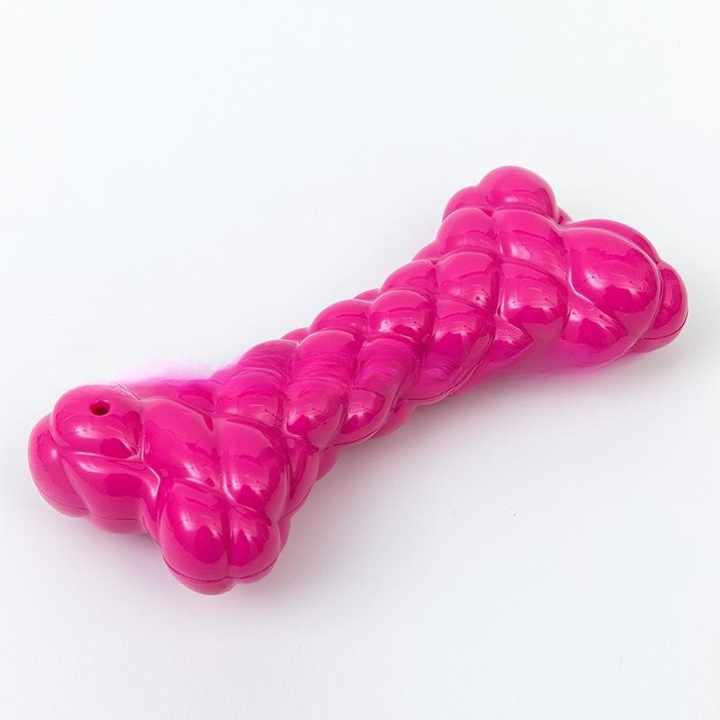 Wholesale Vocal Flat Bone Dog Toys Gnawing Teeth Grinding Bite Resistant Interactive Pet Toys