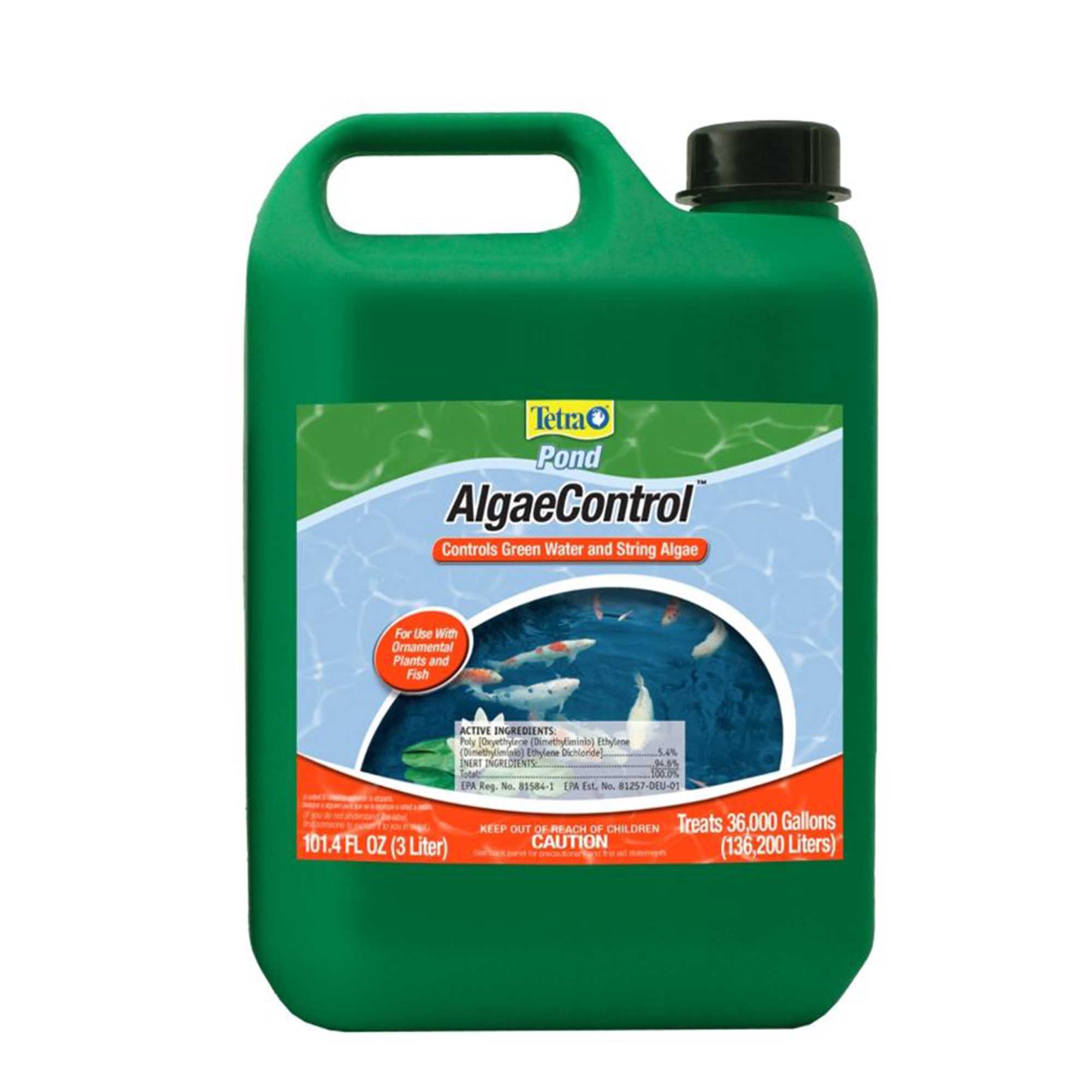 TetraPond Algae Control Controls Green Water and String Algae In Ponds, 101.4 oz.