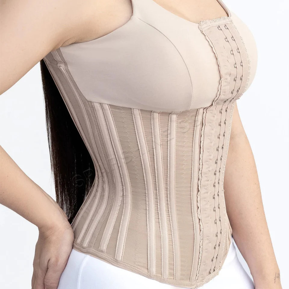 Waist Trainer Body Shaper Tummy Slimming Belt Belly Sheath Posture Correcting Shapewear Corset for Women Steel Bones Girdles 241112