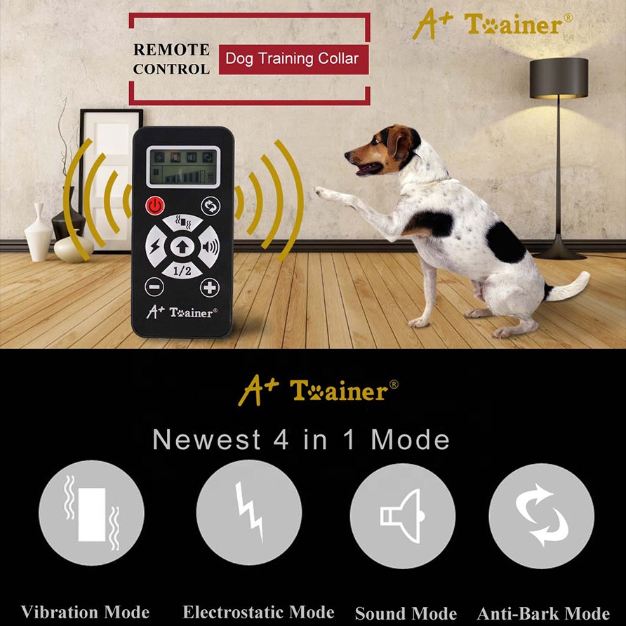 Wodondog Newest 4 in 1 modes Remote Electronic Dog Training Collar