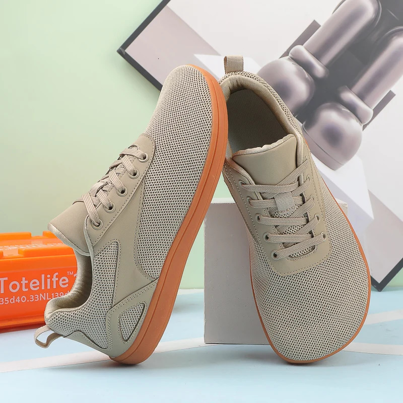 Wide-Toed Shoes Unisex Mesh Breathable Casual Men Shoes Comfortable Outdoor Barefoot Walking Sports Shoes 241125