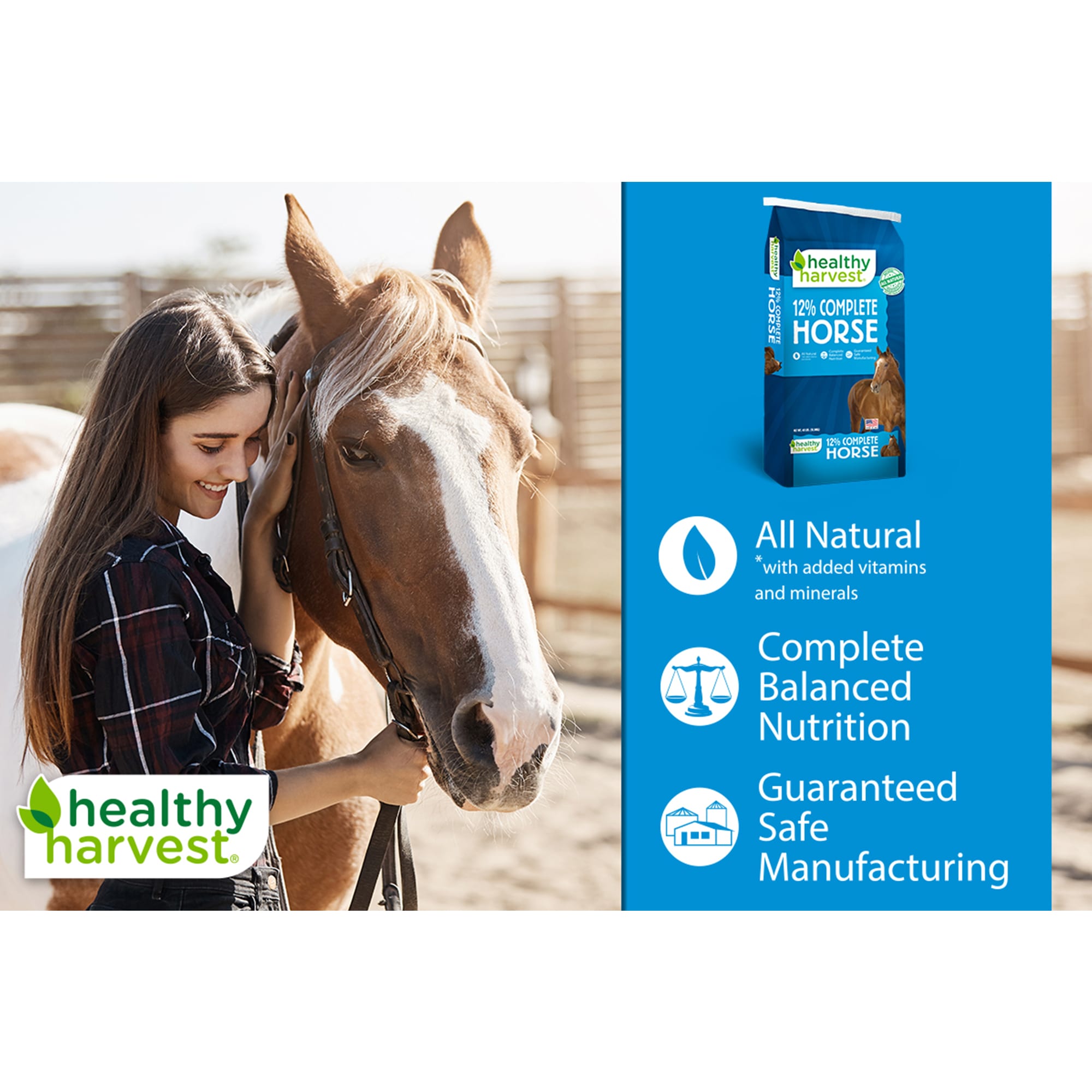 Healthy Harvest 12% Complete Horse Pellet, 40 lbs.