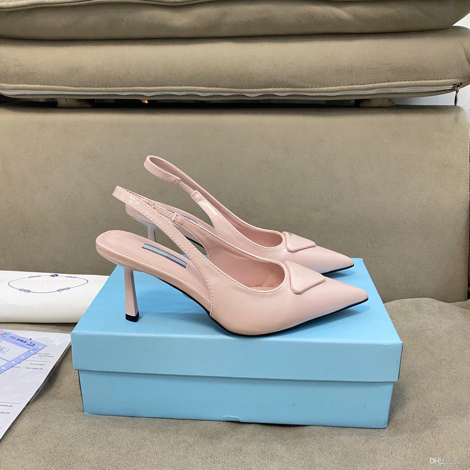 Famous Summer Soft Padded Nappa Sandals Shoes Women Brushed Leather White Black Varnished Heels Slip On Slippers Comfort Walking Discount Footwear