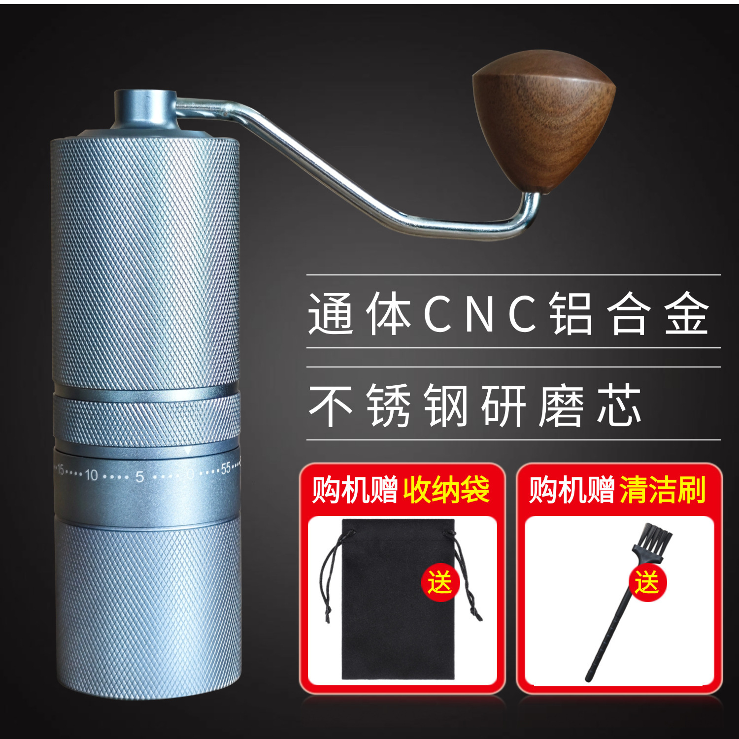 Hand cranked coffee bean grinder manual coffee grinder stainless steel coffee grinder hand grinder seven star grinder 230829