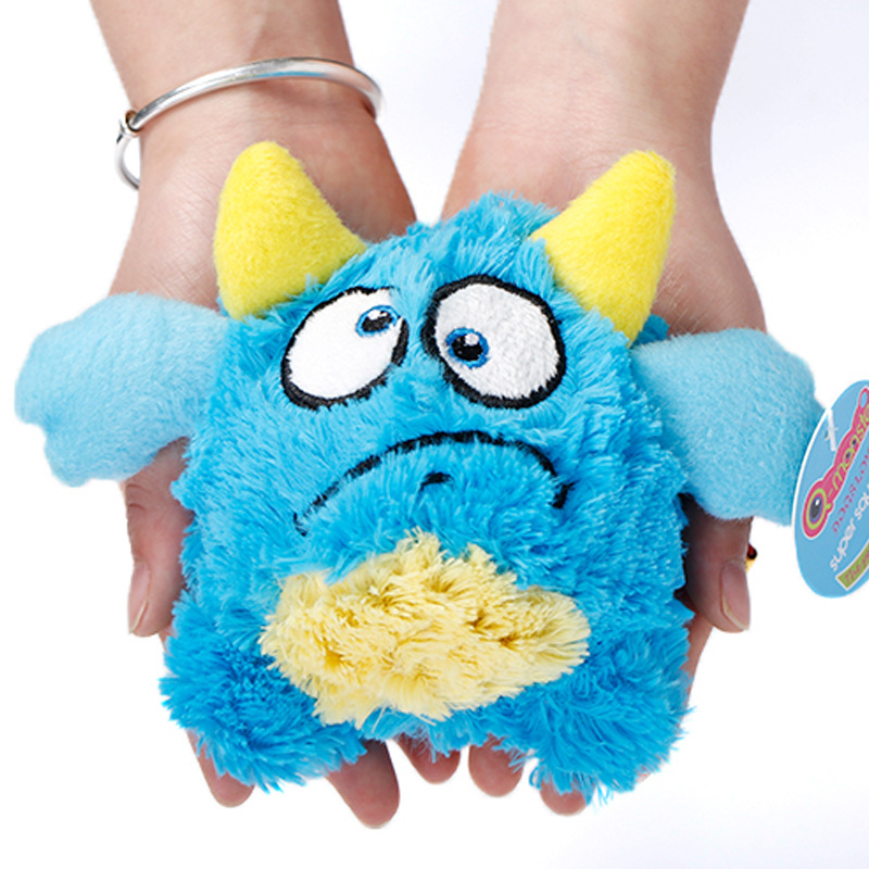 Cute Monsters Soft Plush Toys Sound Pets Dogs Chew Toys With Squeak