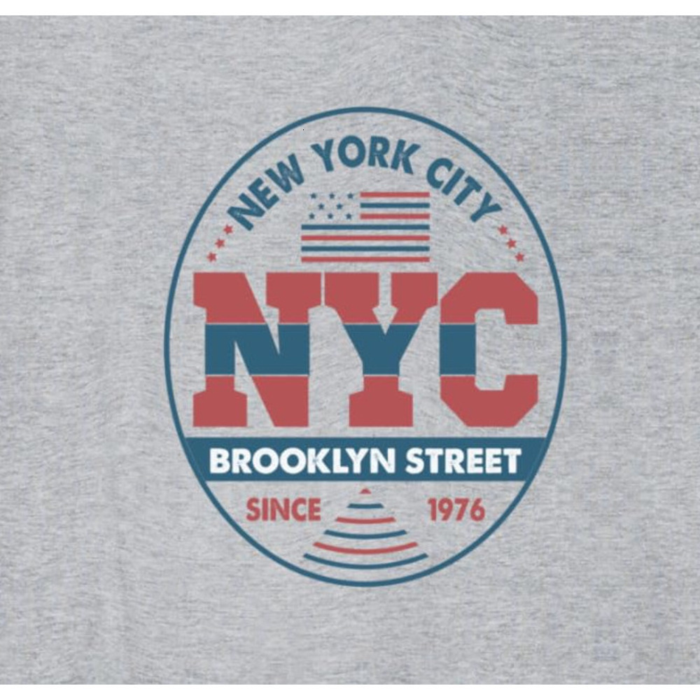 Long Sleeve Shirts for Men sweatshirt New York Brooklyn Style - Minimalist Design Tee Long Sleeve Streetwear Casual tops clothes cool