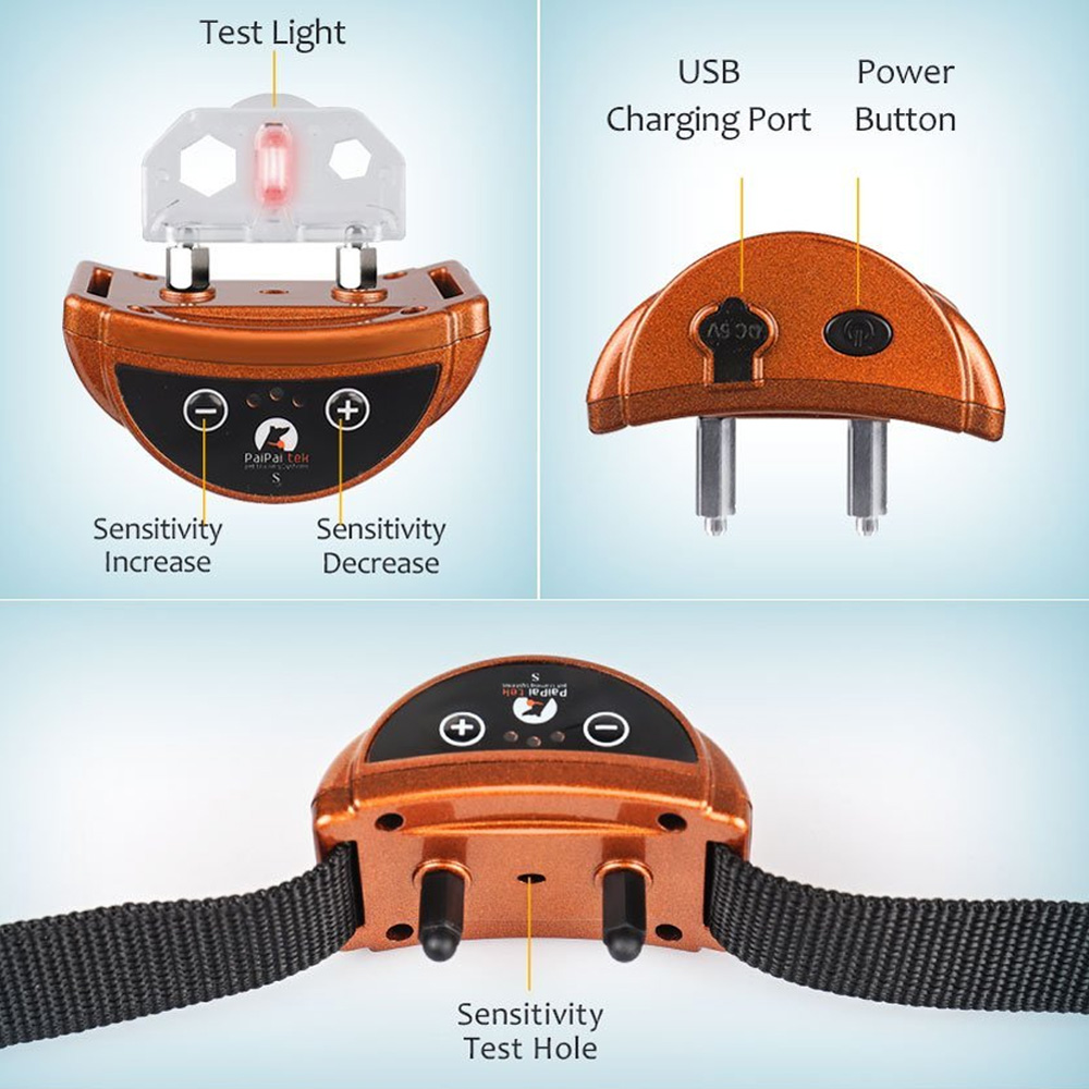 anti barking device for dogs rechargeable Pups Dog Training Collar Anti Bark Collar Stop for small Dogs